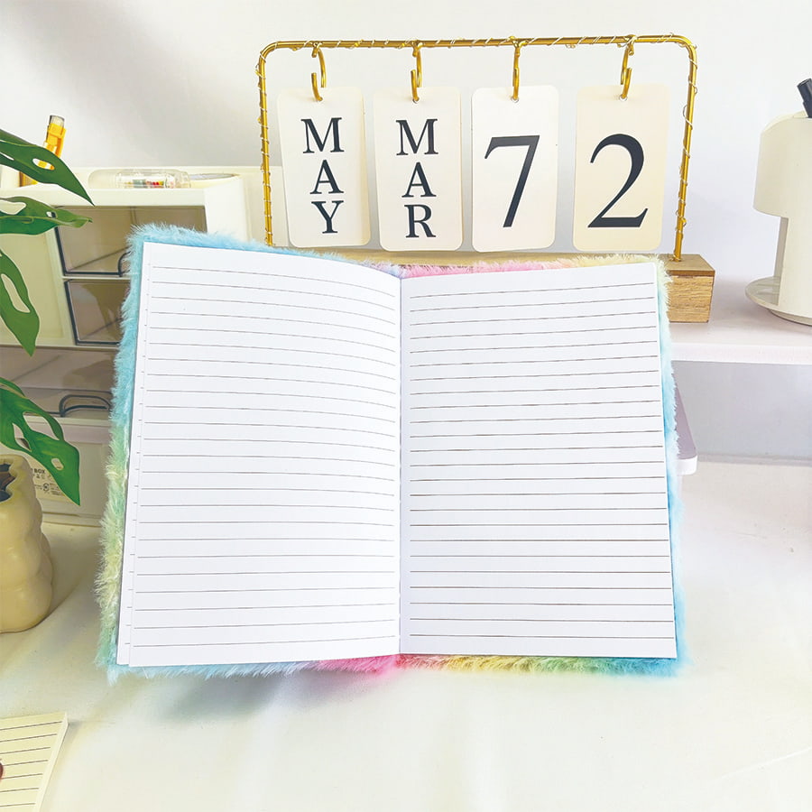 A5 Leabhar nótaí Gleoite Cat Dialann Plush