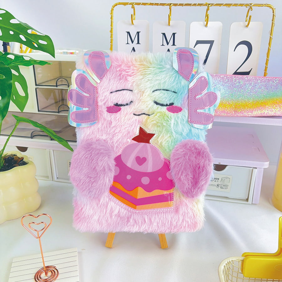 Leabhar nótaí Plush Dialann Monster gleoite