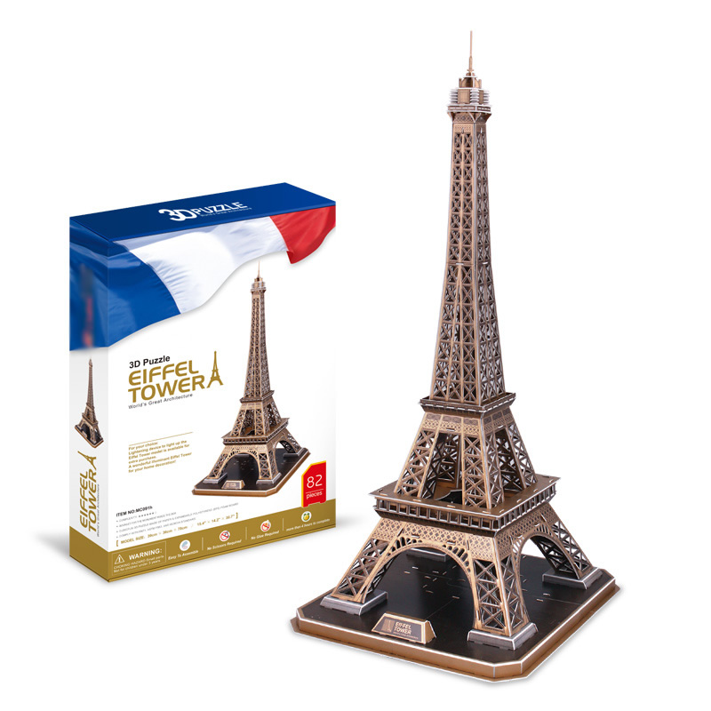 Puzal 3D Túr Eiffel ar Phraghas Íseal